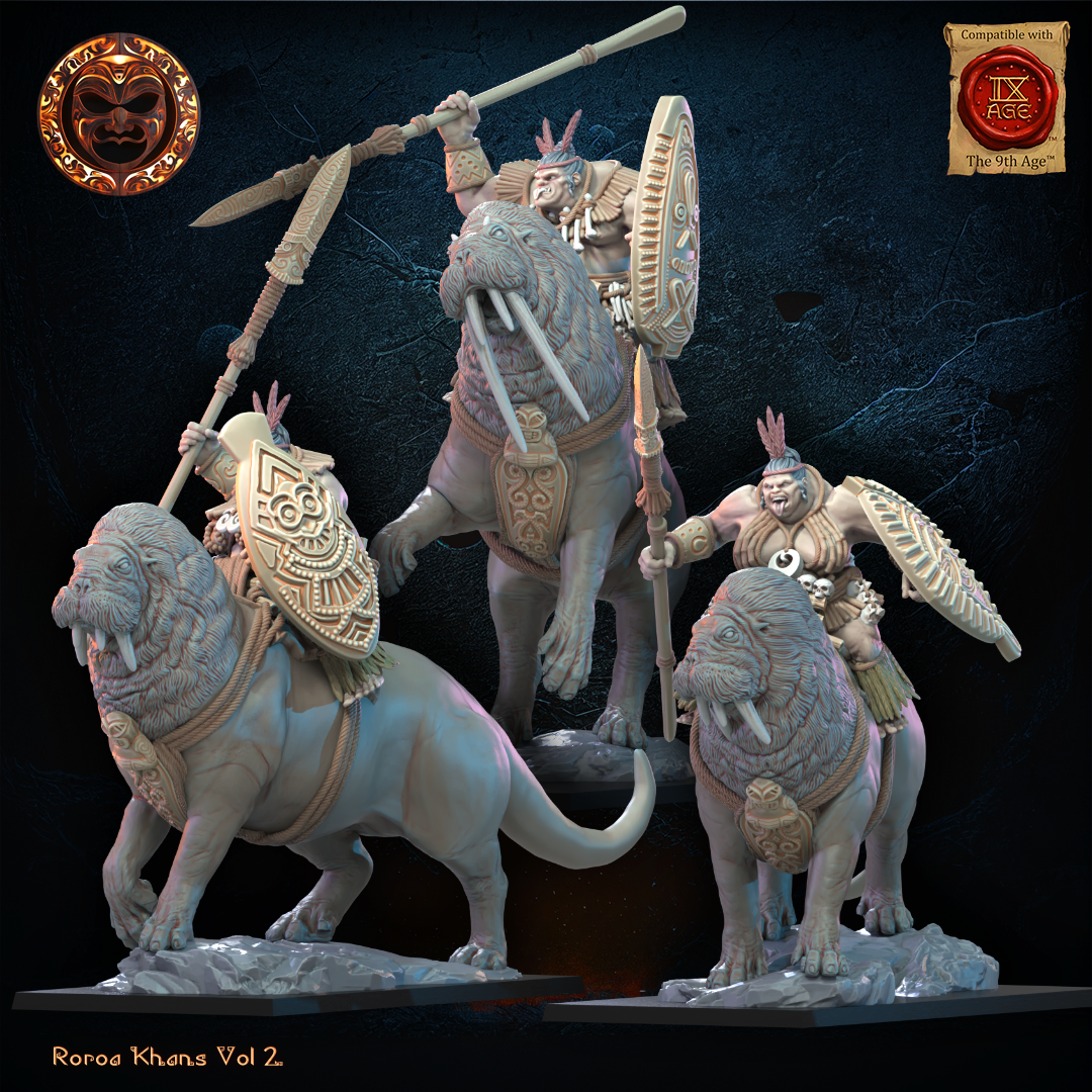 Tusker Cavalry, Lost Kingdom Miniatures