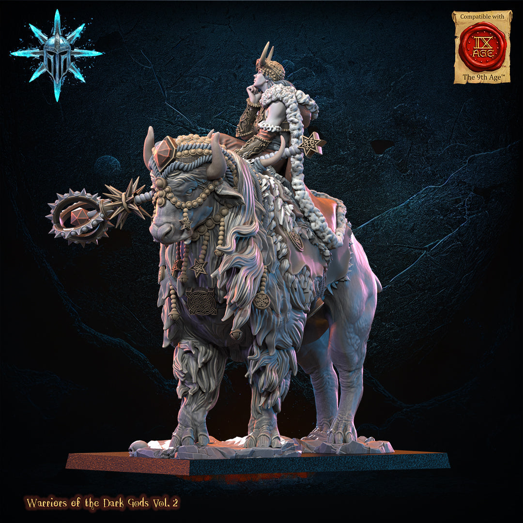 Freyja, the half giant, Wasteland sorceress, Lost Kingdom Miniatures