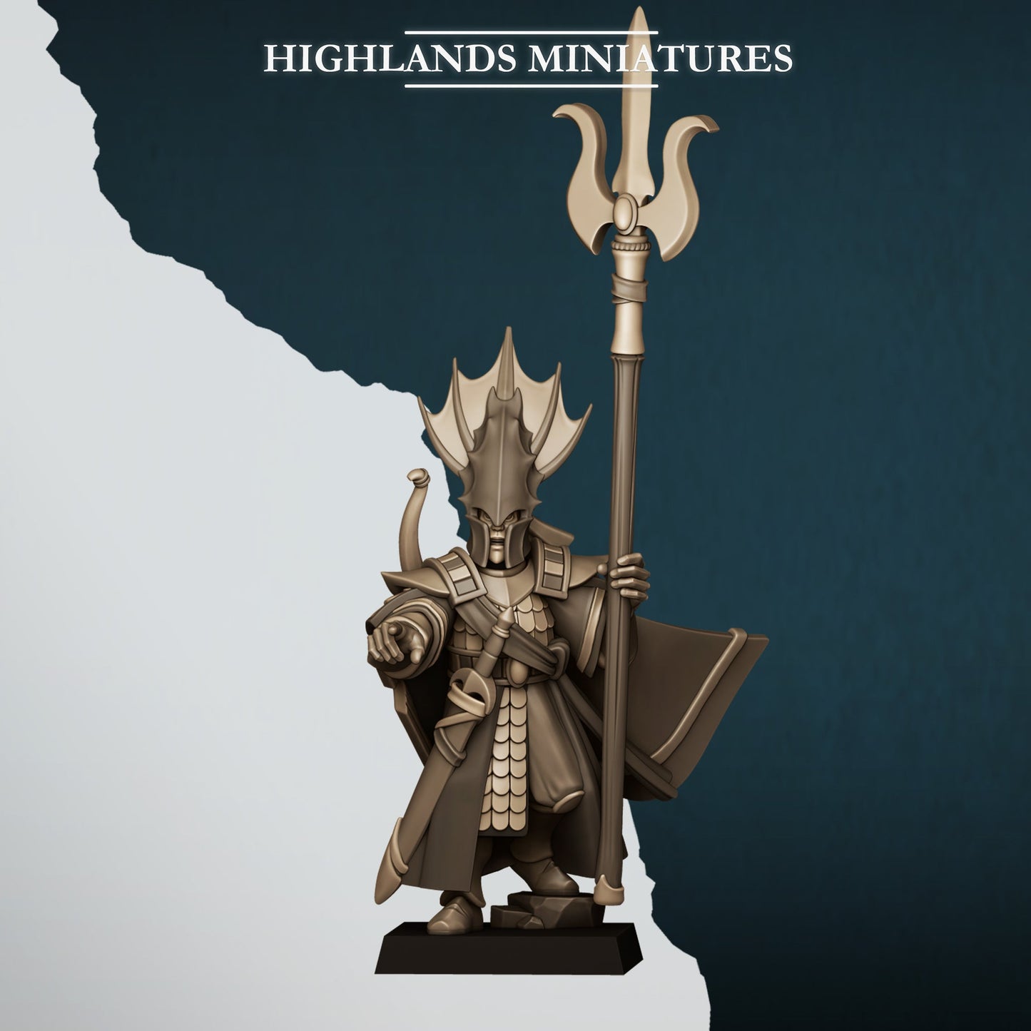 Aegean Elf Lord of the Sea, Highlands Miniatures