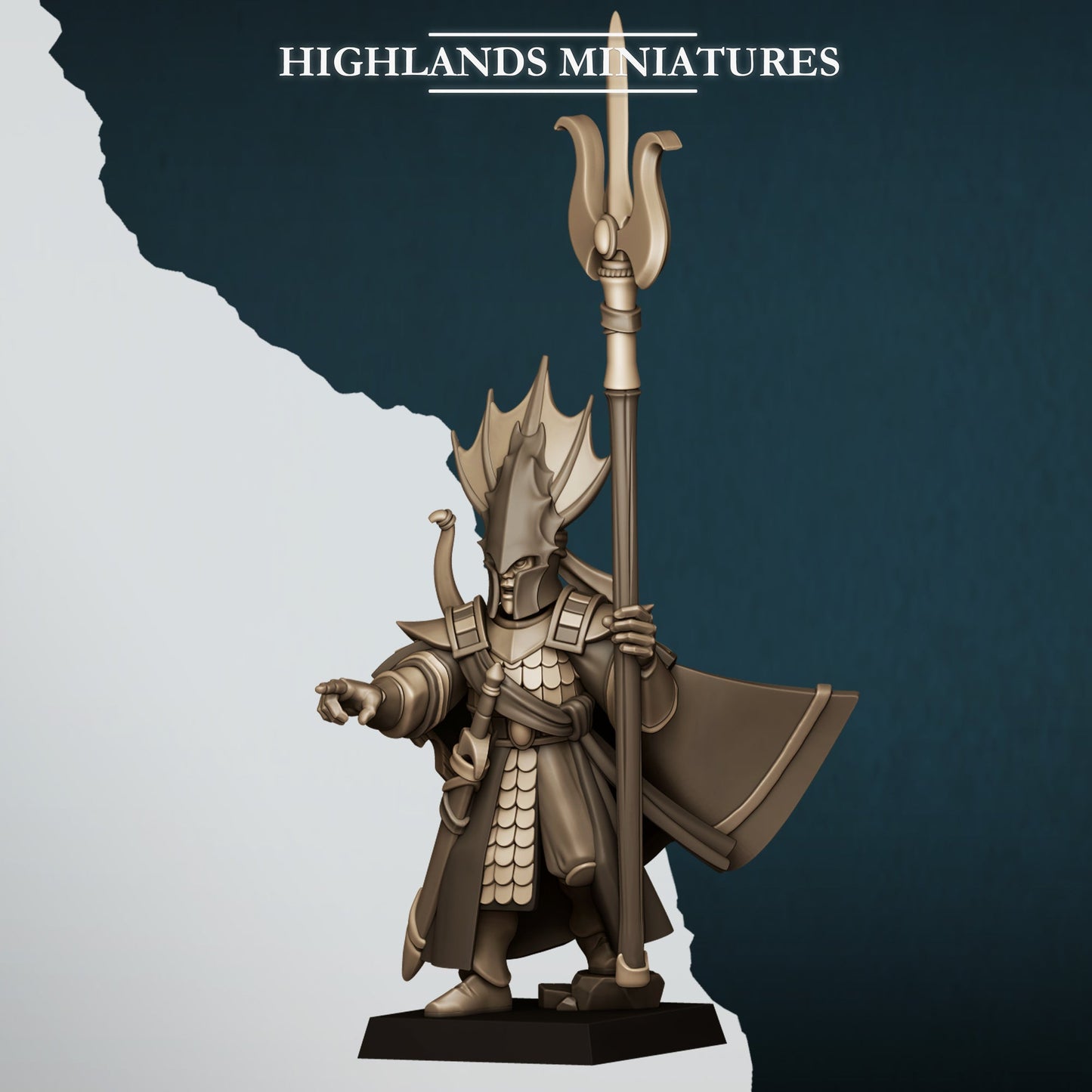 Aegean Elf Lord of the Sea, Highlands Miniatures