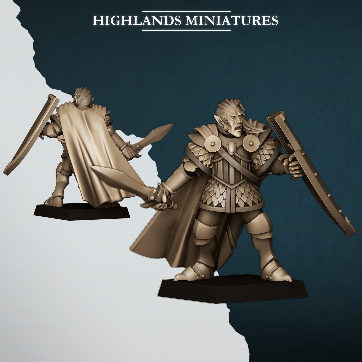 Aegean Elf Prince on Foot, Highlands Miniatures