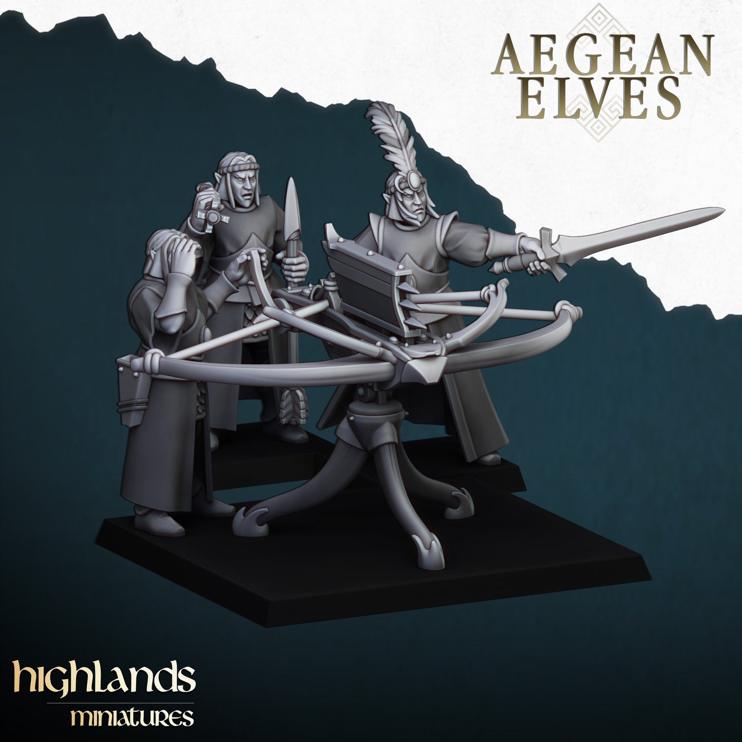 Aegean elves Ballista, Highlands Miniatures