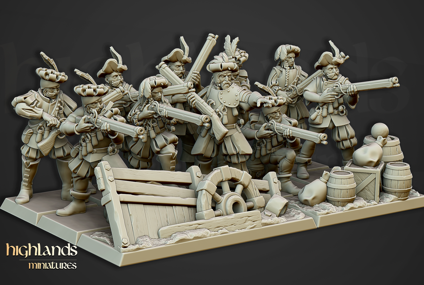 Handgunners, Highlands Miniatures