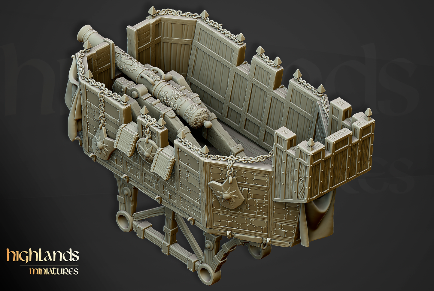 War Wagon, Highlands Miniatures