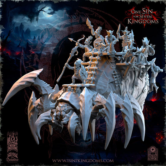 The Black Horde Behemoth Spider, The Beholder Miniatures