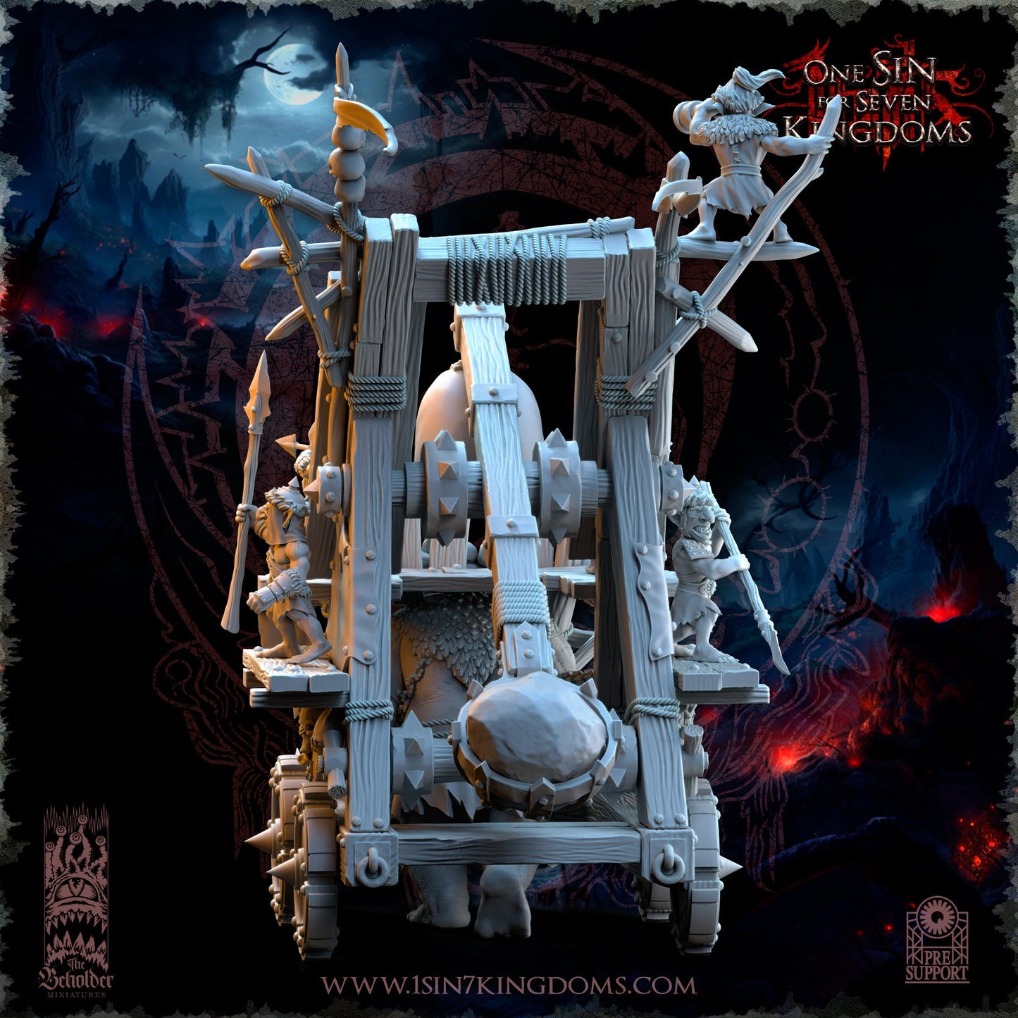 Orc Stonethrower, The Beholder Miniatures