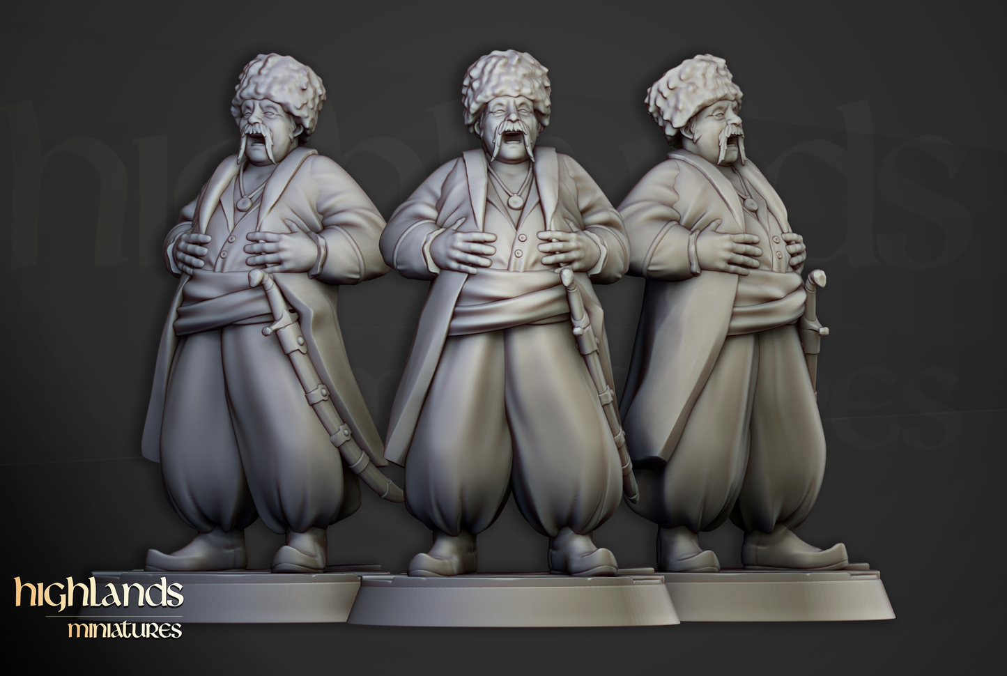 Cossack Leader, Highlands Miniatures