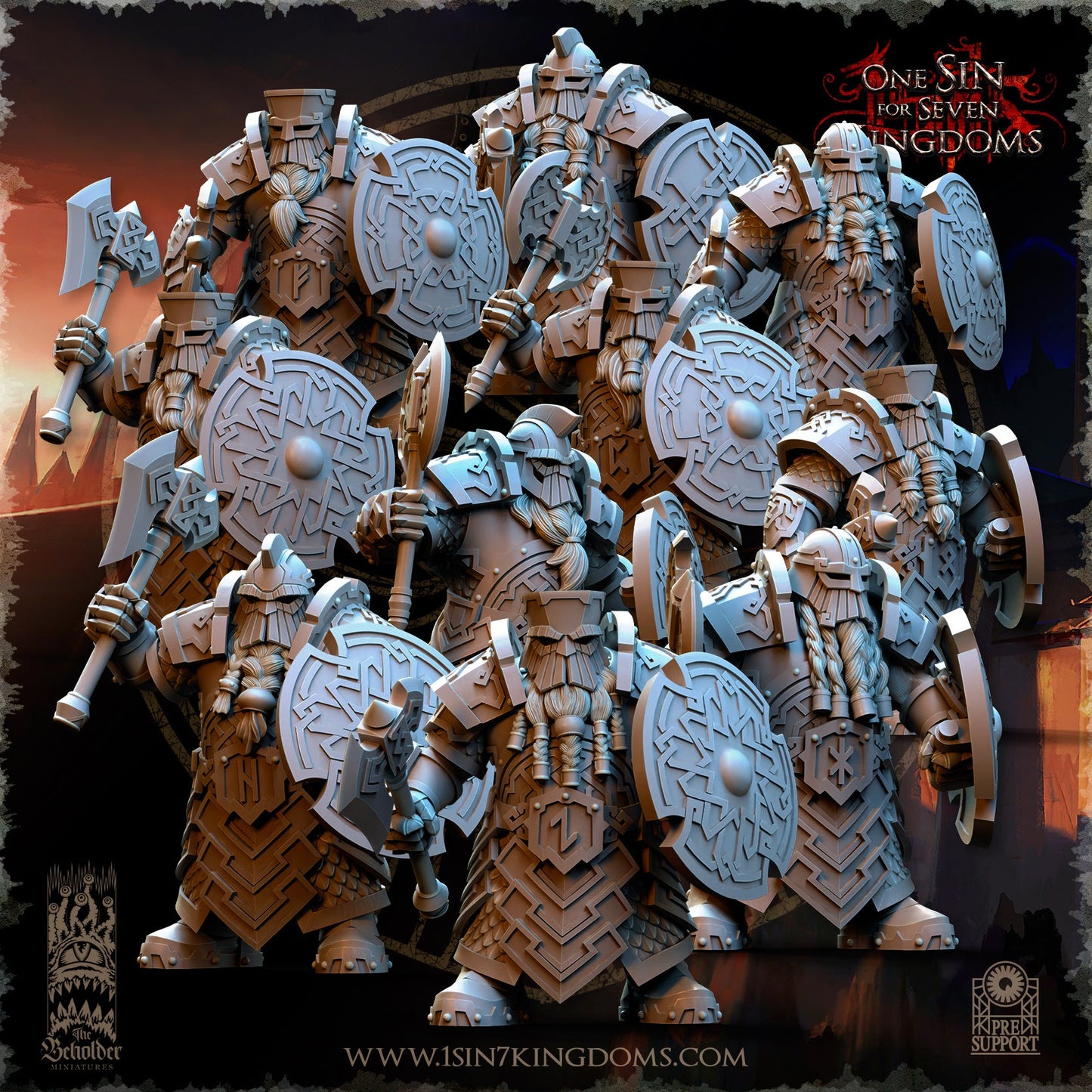 Ironheads Warriors, The Beholder Miniatures