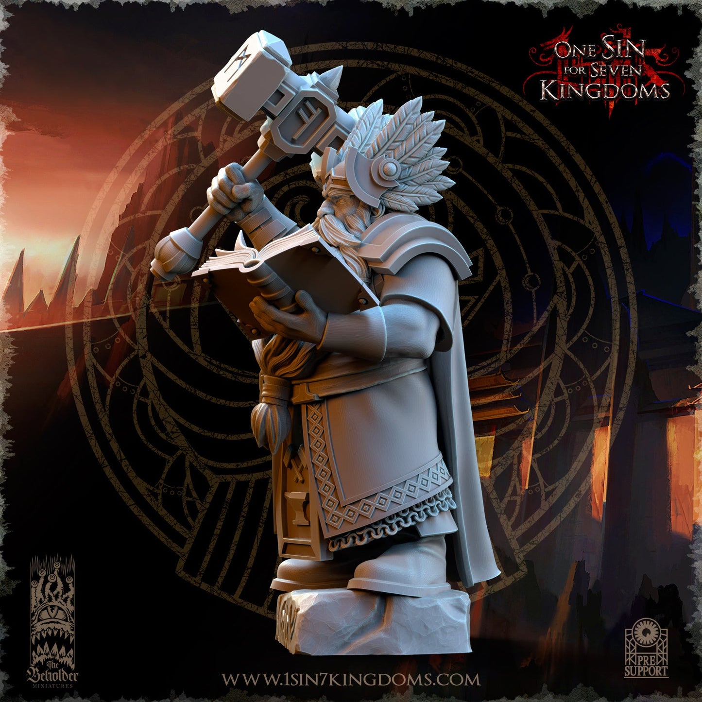 Kromnir, Rune Scryer, The Beholder Miniatures