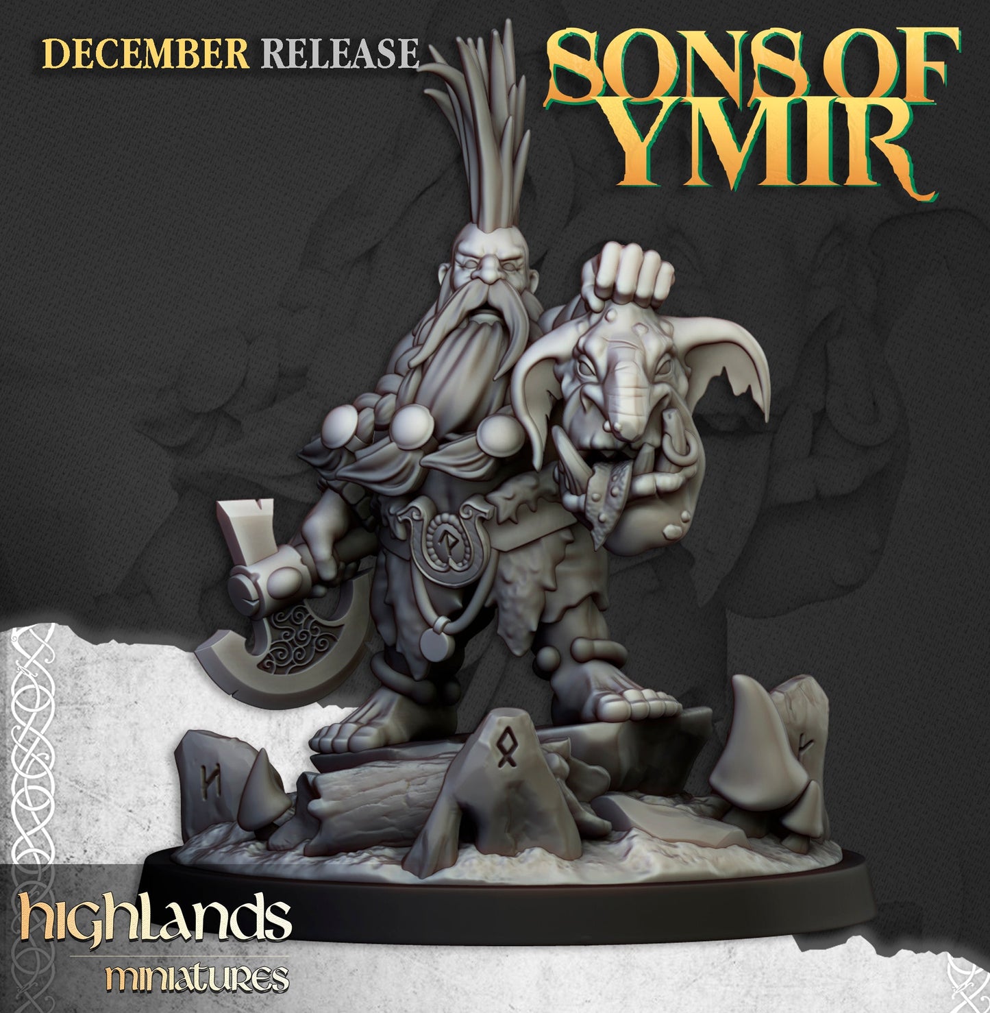 Dwarf Trollseeker, Highlands Miniatures