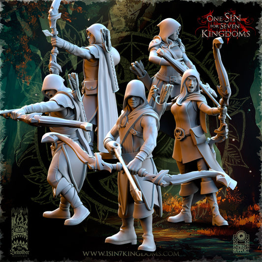 Rangers Hooded, The Beholder Miniatures