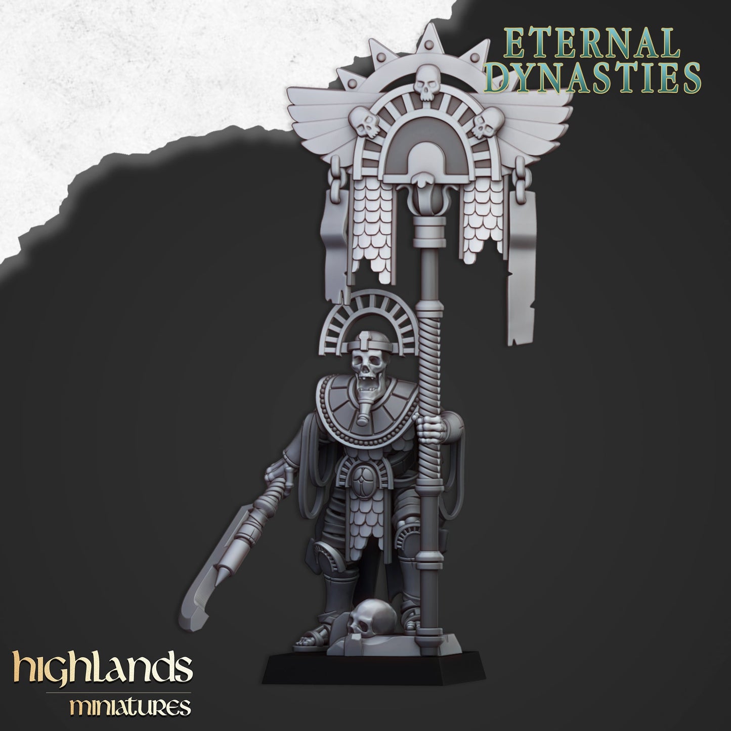 Eternal Pharaoh Banner, Highlands Miniatures