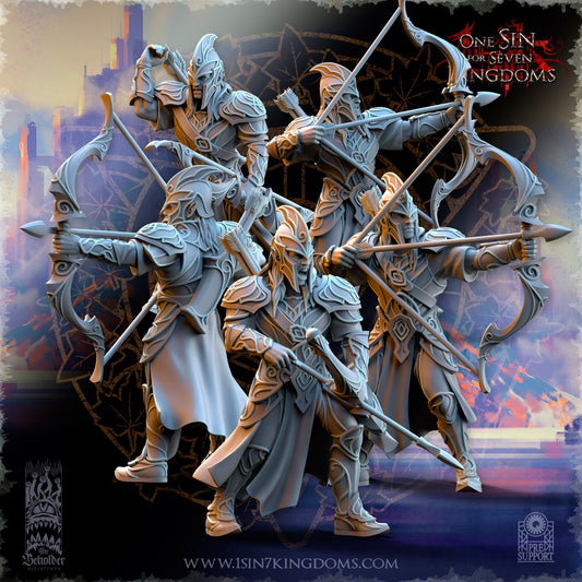 Silvermoor Elves Archers, The Beholder Miniatures