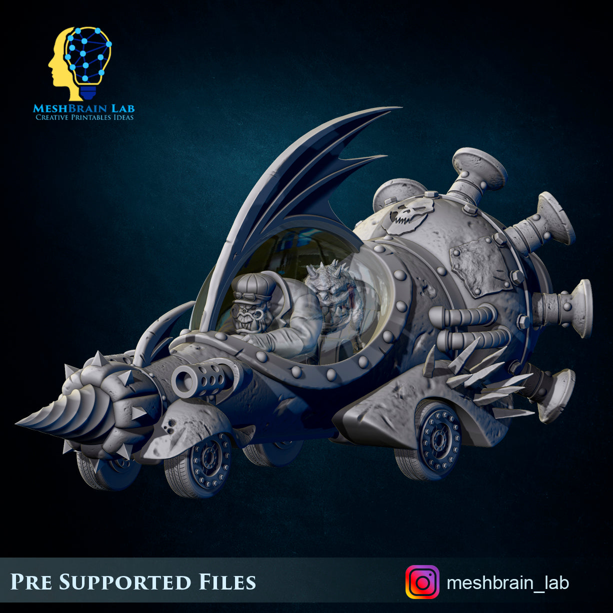 Evil Machine Race Ork car, MeshBrain Lab