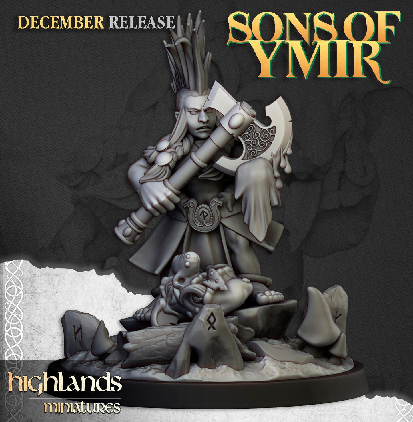 Dwarf Trollseeker female, Highlands Miniatures