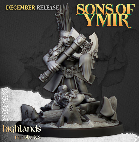 Dwarf Trollseeker female, Highlands Miniatures