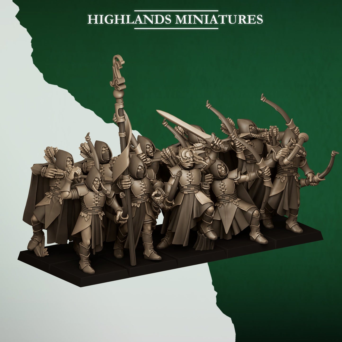 Feral Archers, Highlands Miniatures