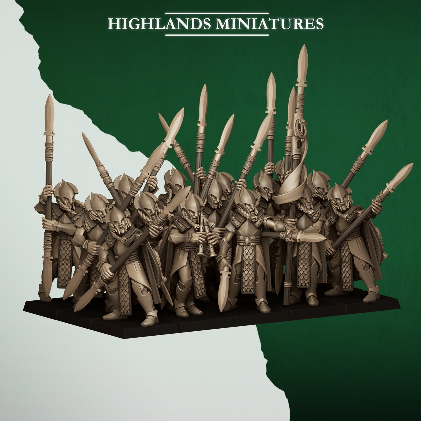 Feral Spearmen, Highlands Miniatures