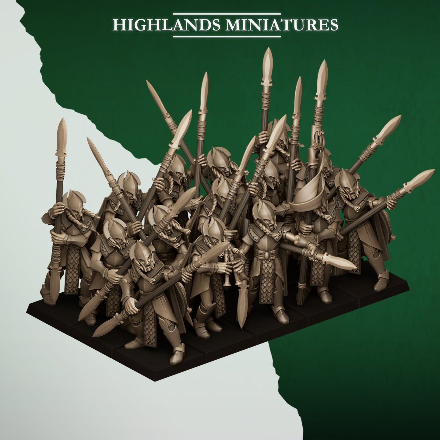 Feral Spearmen, Highlands Miniatures