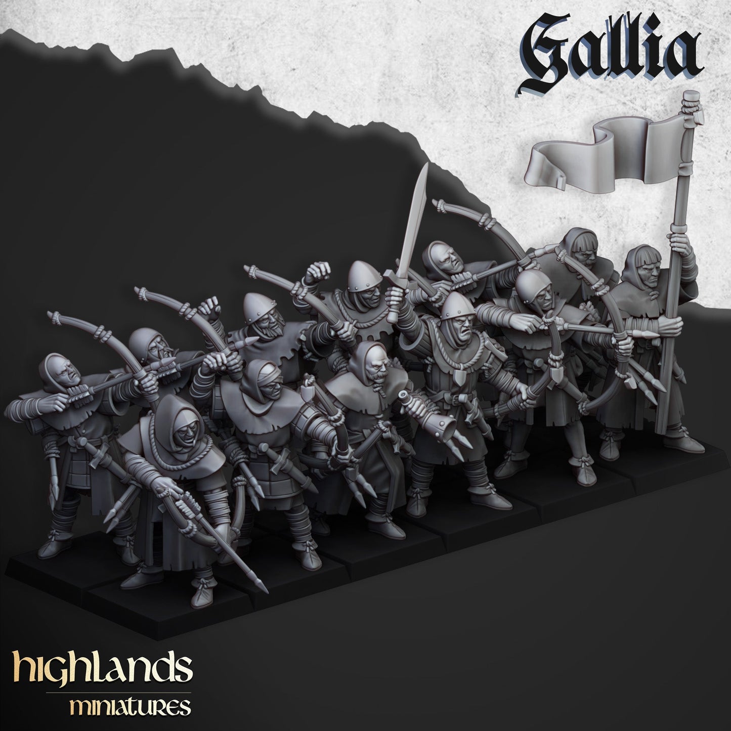 Gallian Archers, Highlands Miniatures