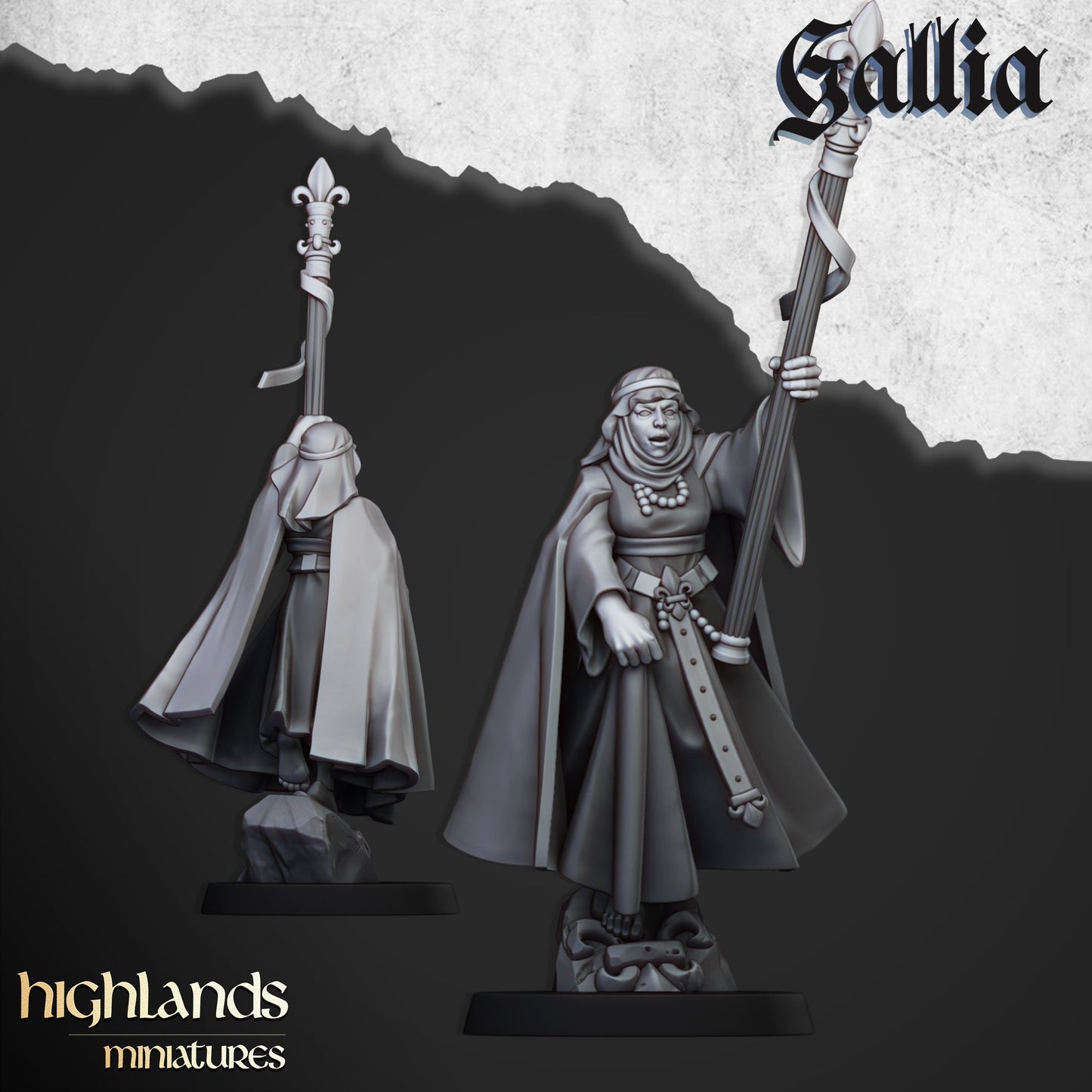 Damsel of Gallia, Highlands Miniatures