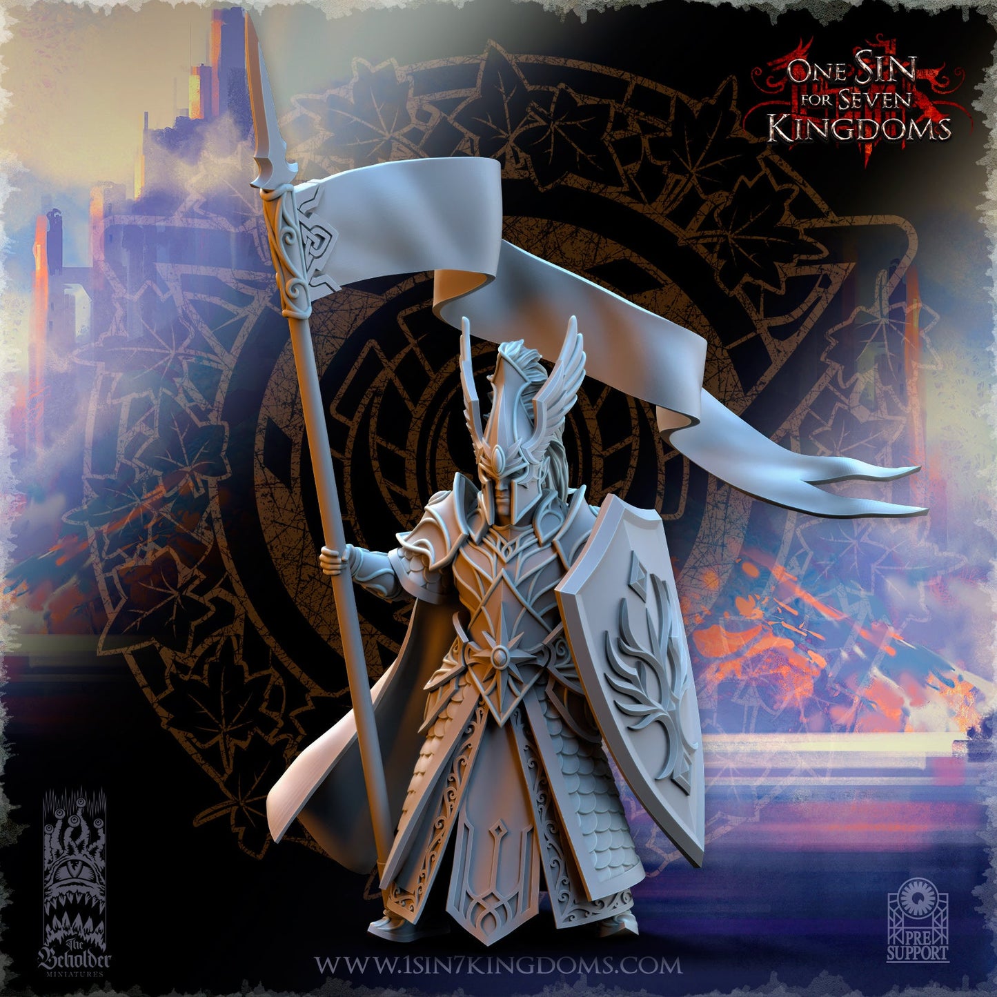 Glorindel, Silvermoor Elves Hero, The Beholder Miniatures