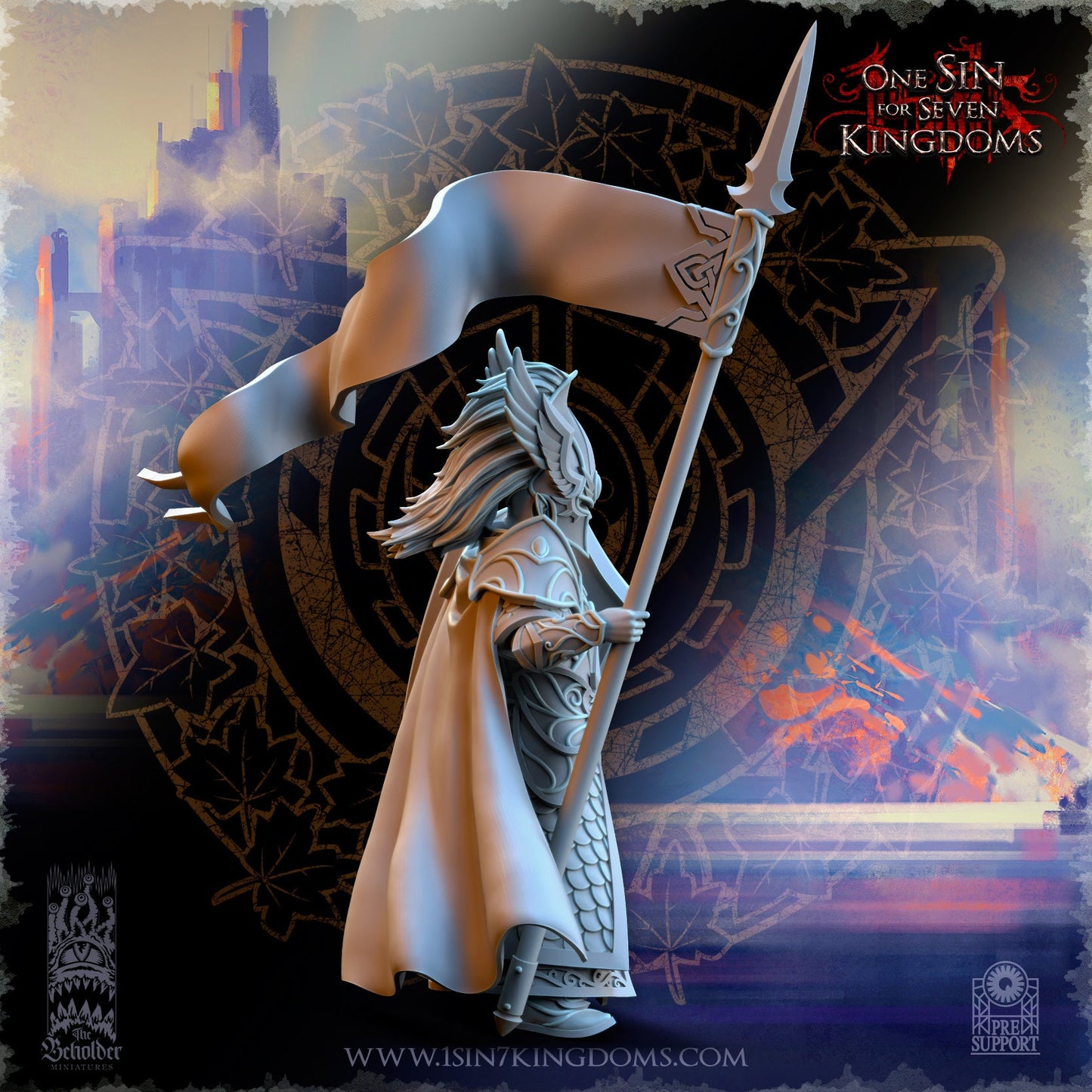 Glorindel, Silvermoor Elves Hero, The Beholder Miniatures