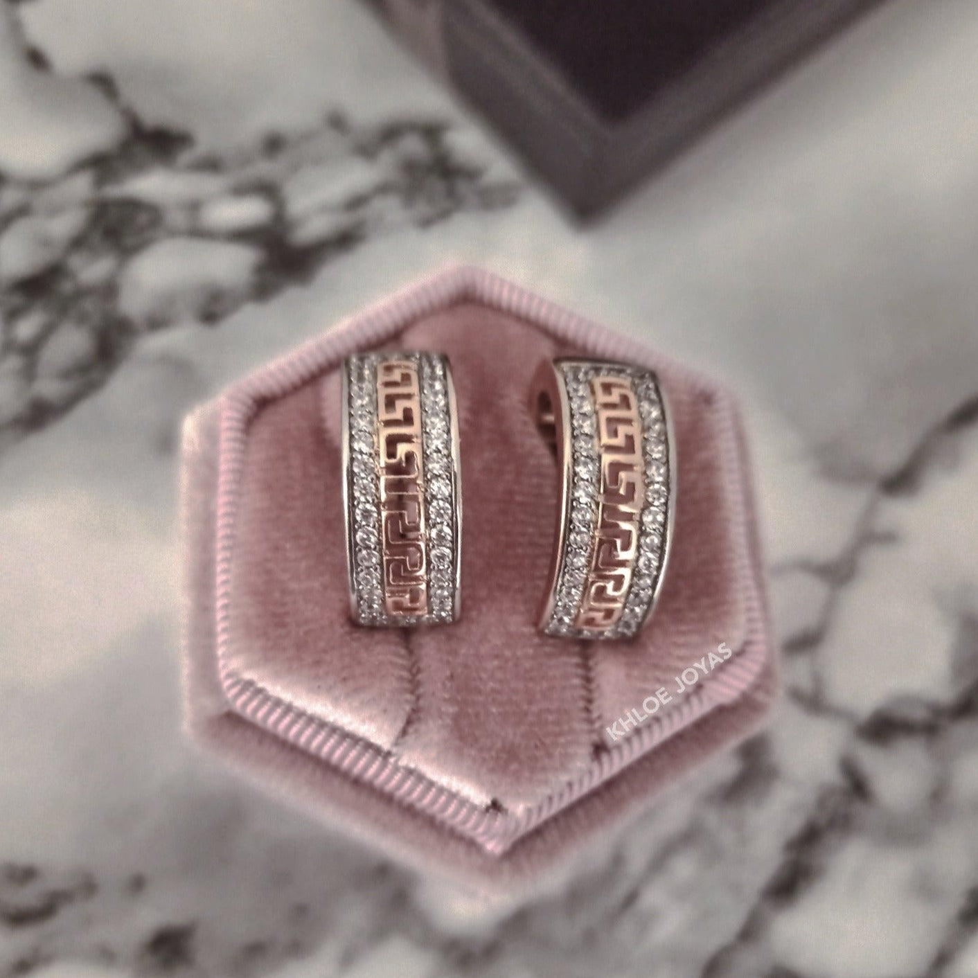 Pendientes Onassis Rosé