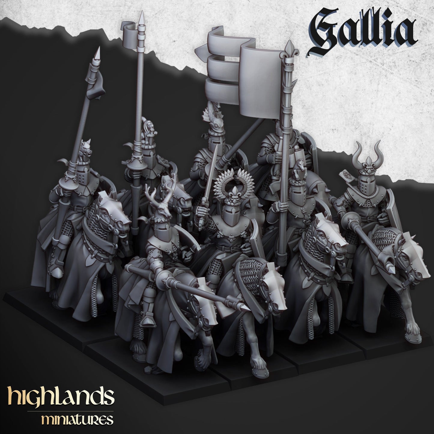 Heavy Cavalry of Gallia, Highlands Miniatures