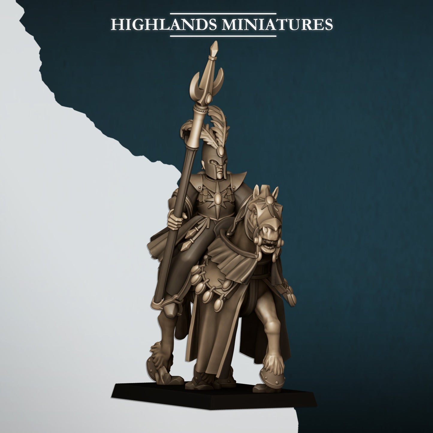 Aegean Elves Mounted Mage, Highlands Miniatures