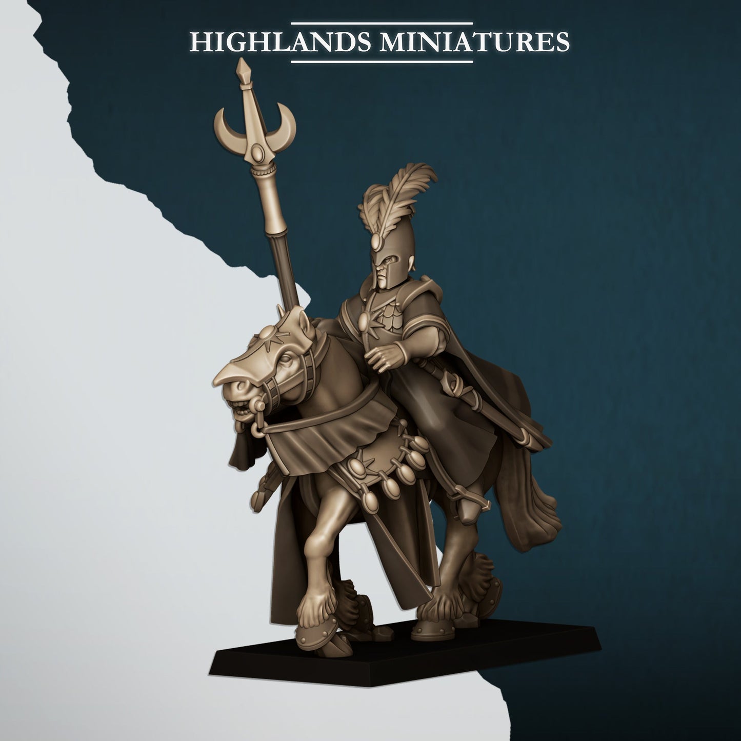 Aegean Elves Mounted Mage, Highlands Miniatures