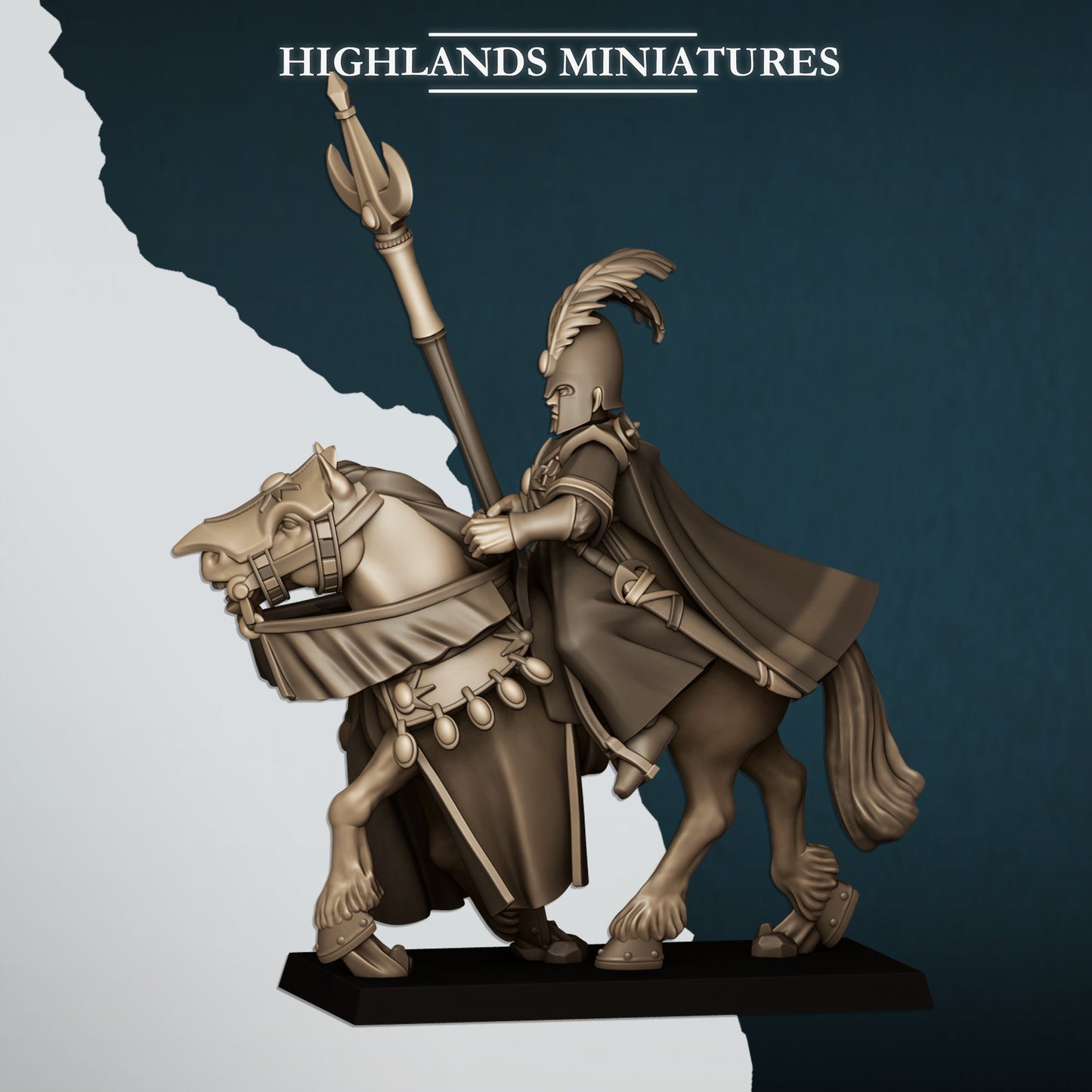 Aegean Elves Mounted Mage, Highlands Miniatures