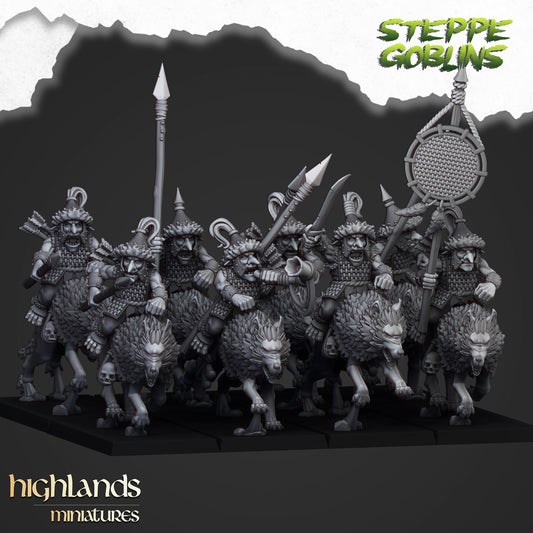 Mounted Steppe Goblins, Highlands Miniatures