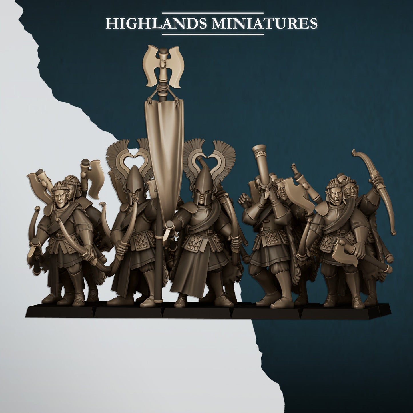 Nemean Lions with bows, Highlands Miniatures