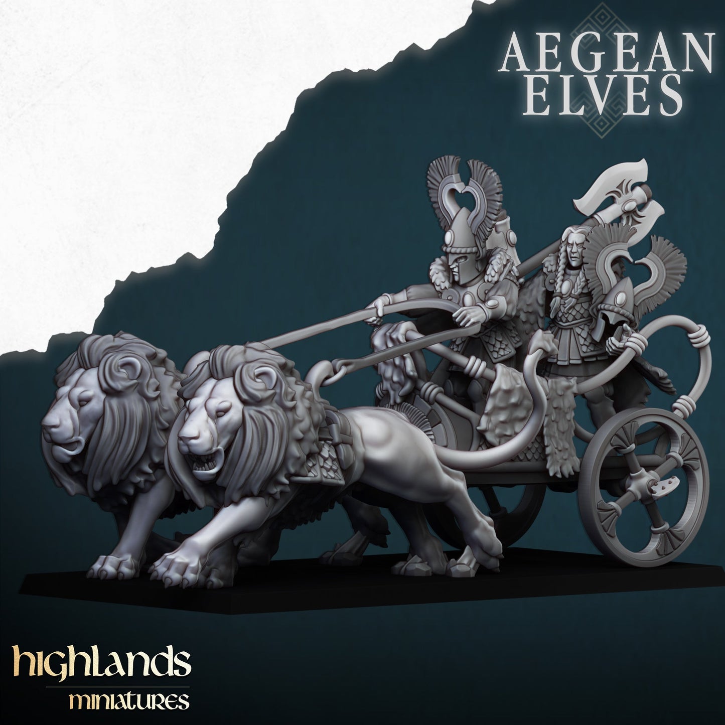 Nemean Lion Chariot, Highlands Miniatures