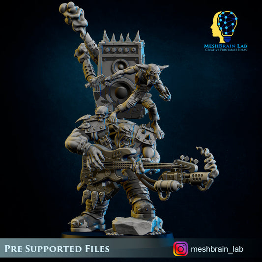 Ork Warboss Jarriz The Beast, MeshBrain Lab