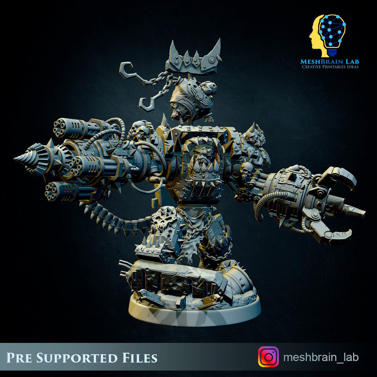 Ork Warlord Gutkan Bonesmasha, MeshBrain Lab