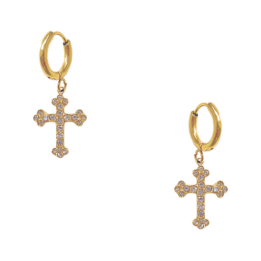 Pendientes Cruz Cova CZ