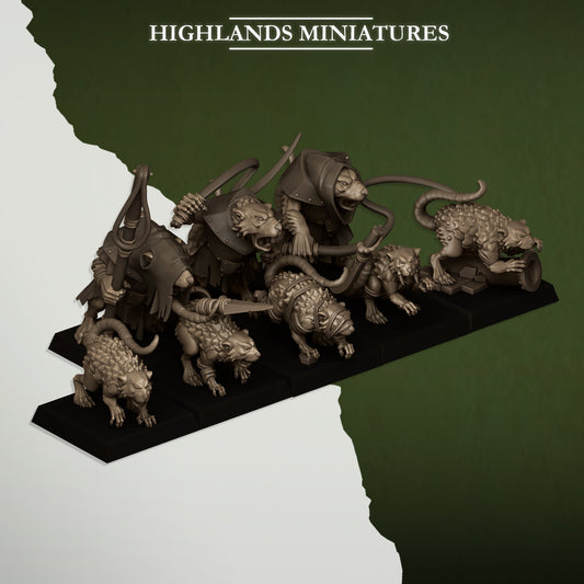 Rats and Rat masters, Highlands Miniatures