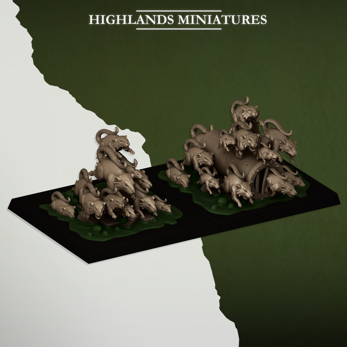Rat swarms, Highlands Miniatures