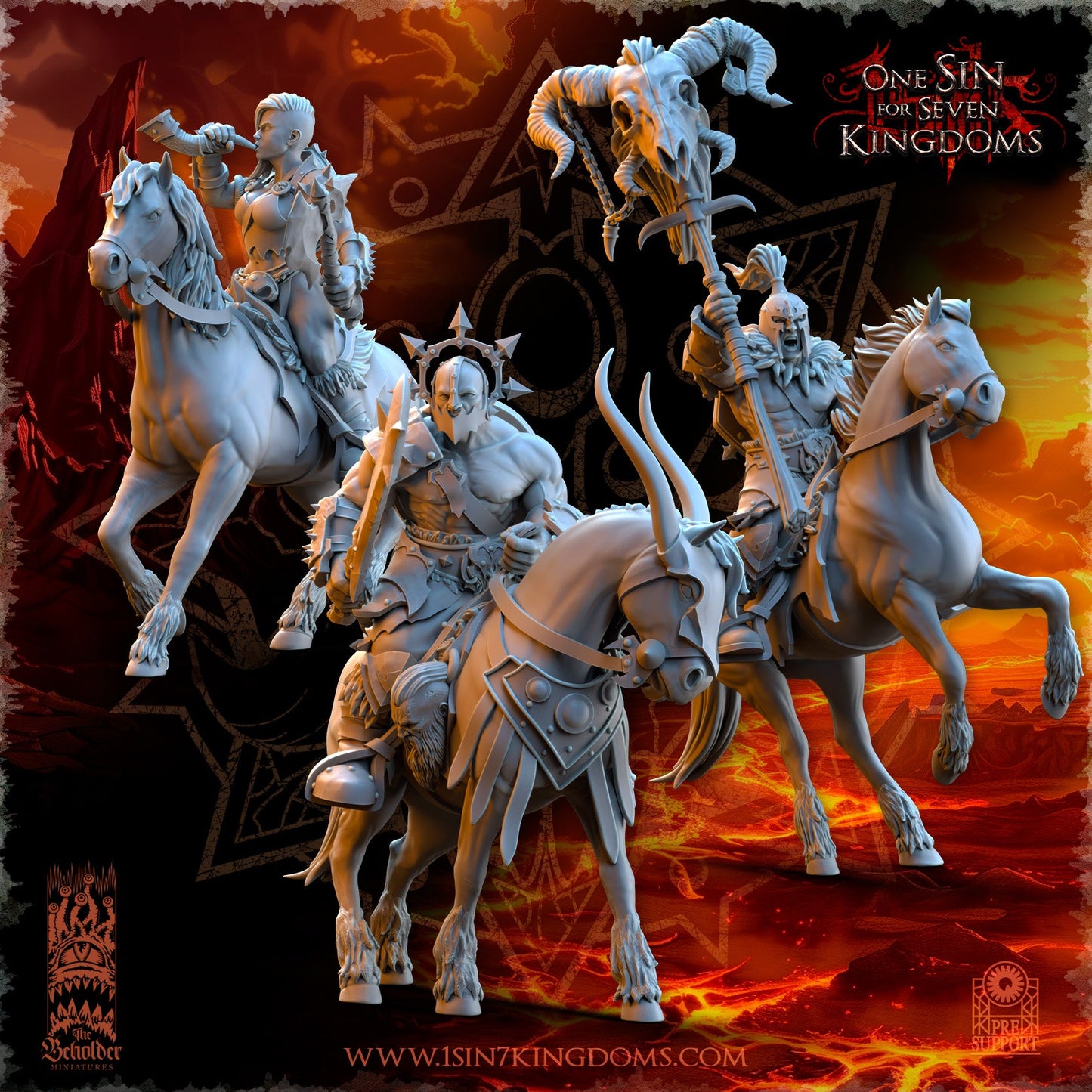 Barbarian riders, The Beholder Miniatures