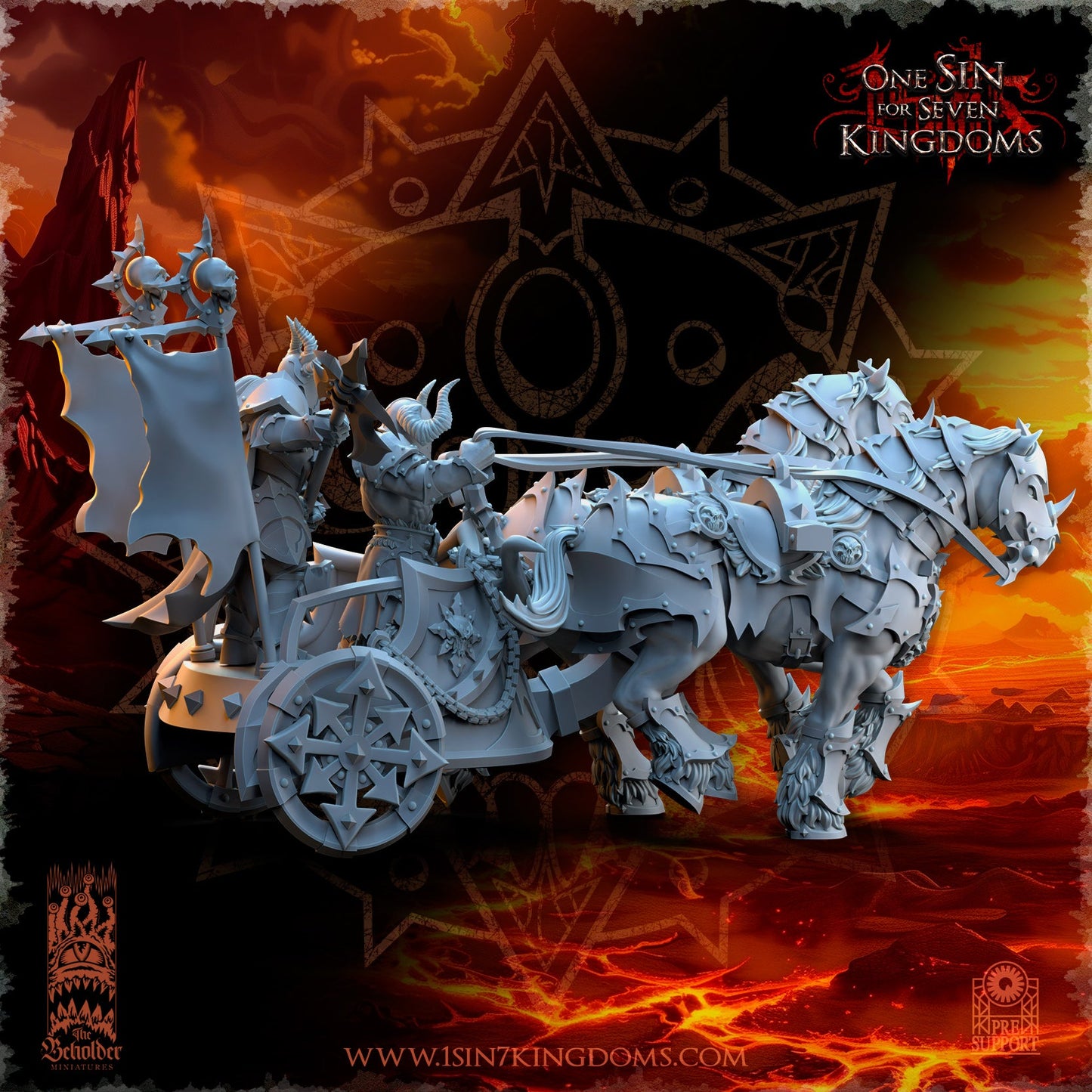 Deathbringer Chariot, The Beholder Miniatures