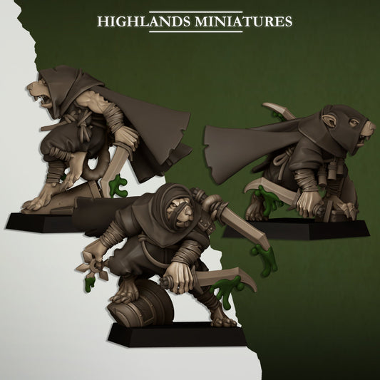 Sewer Vermin Assassins, Highlands Miniatures