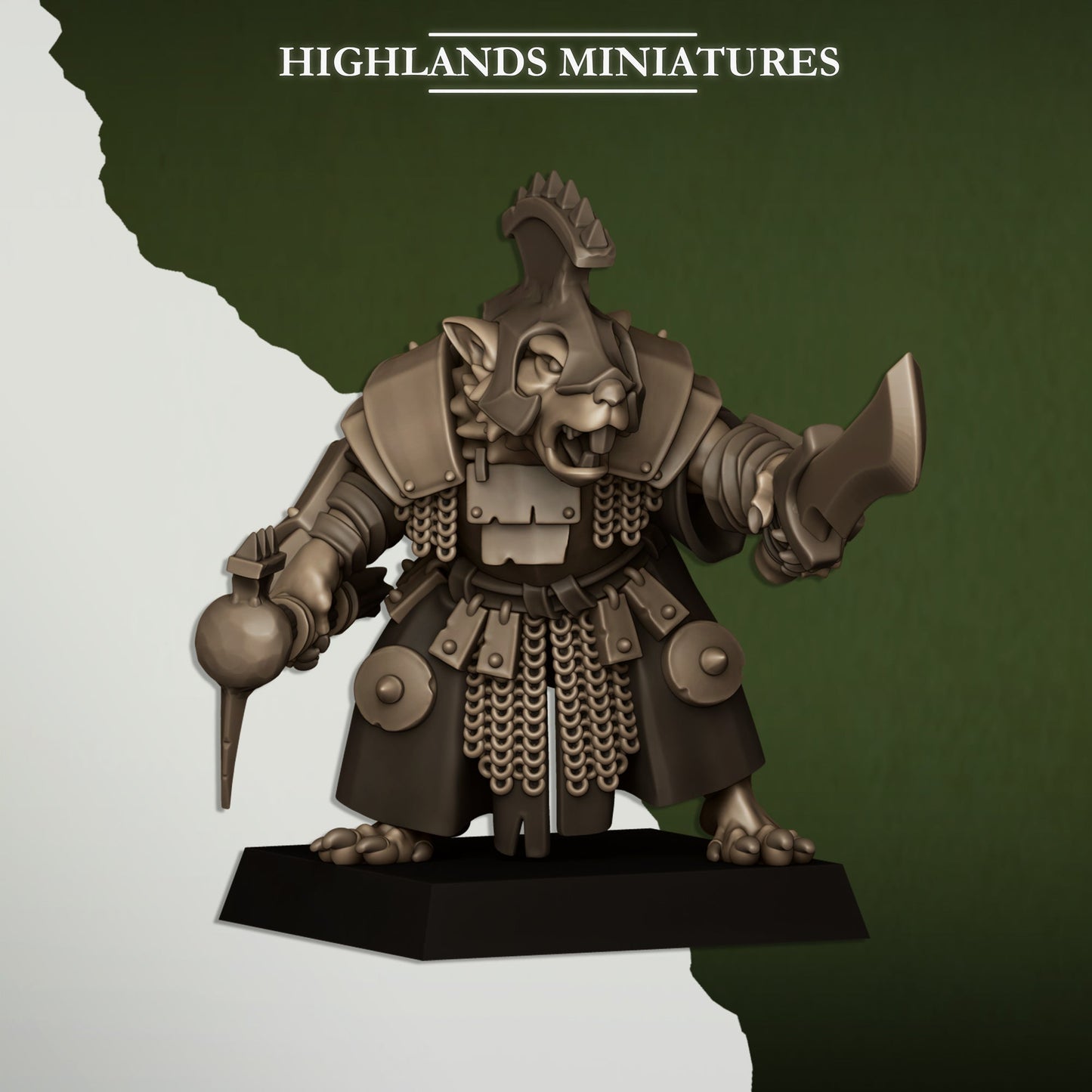 Sewer Vermin Lord, Highlands Miniatures