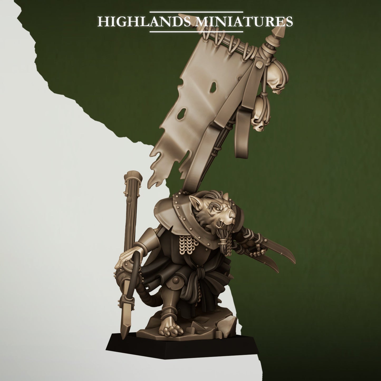 Sewer Vermin Warlord, Highlands Miniatures
