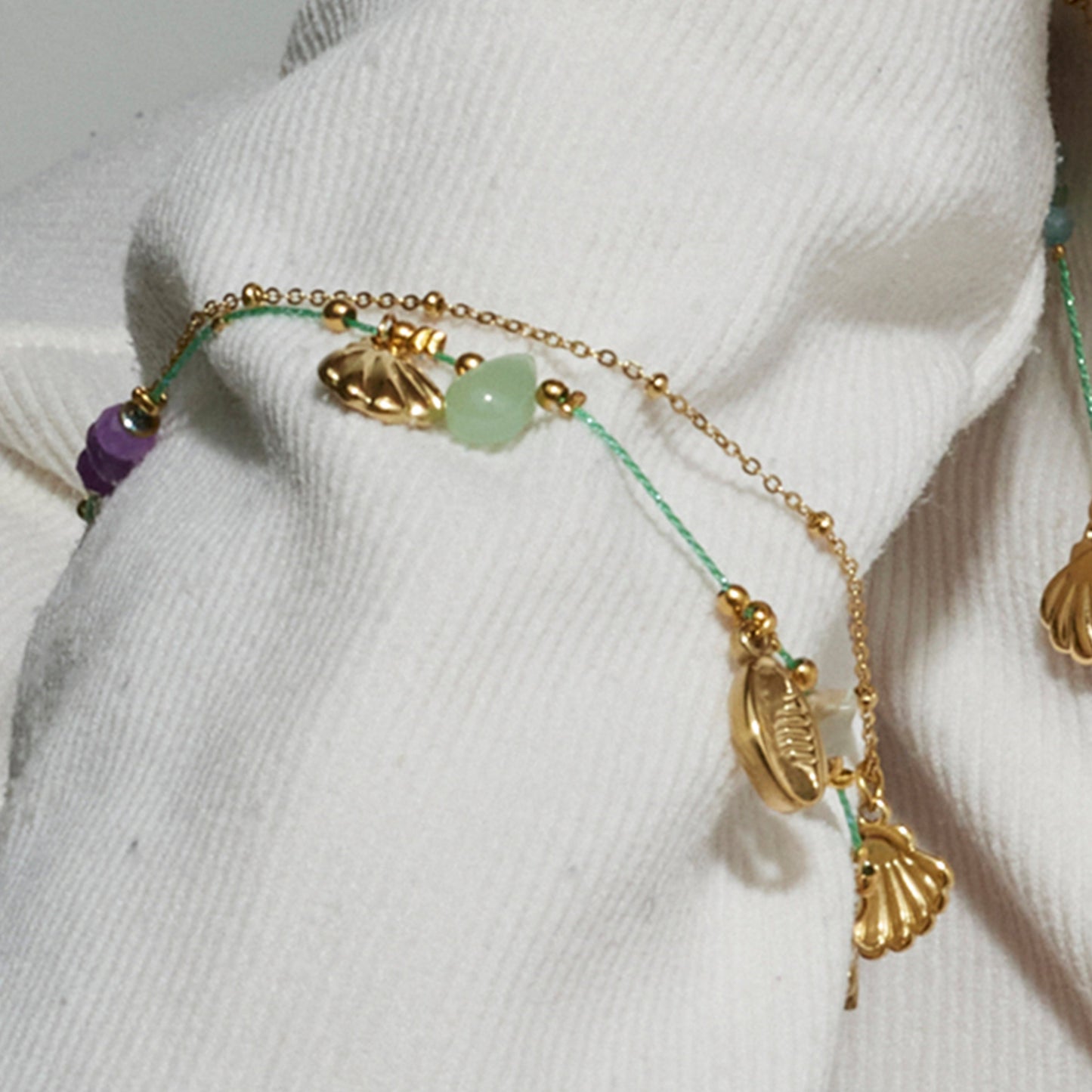 Pulsera con Cristal Multicolor acabado oro 18k - Kerad