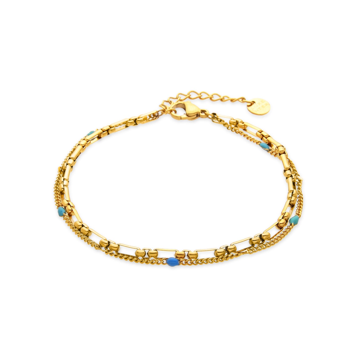 Pulsera con Lacado Multicolor acabado oro 18k - Cautar