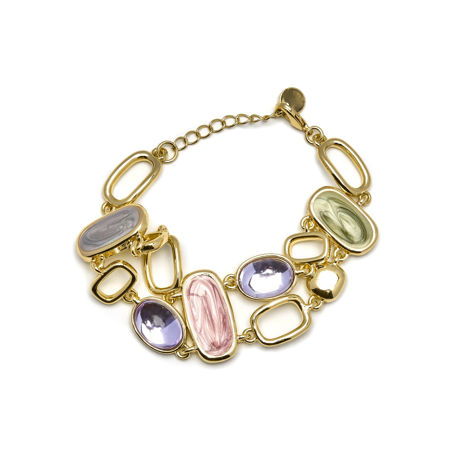 Pulsera con Lacado Multicolor acabado oro 18k - Laido
