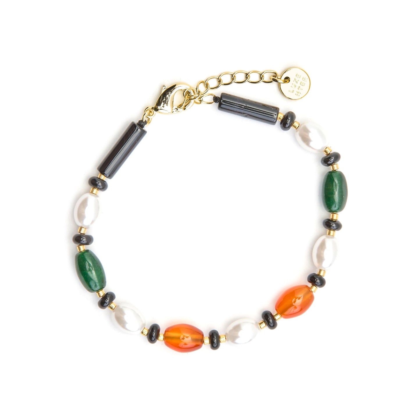 Pulsera con Onix acabado oro 18k - Coepil