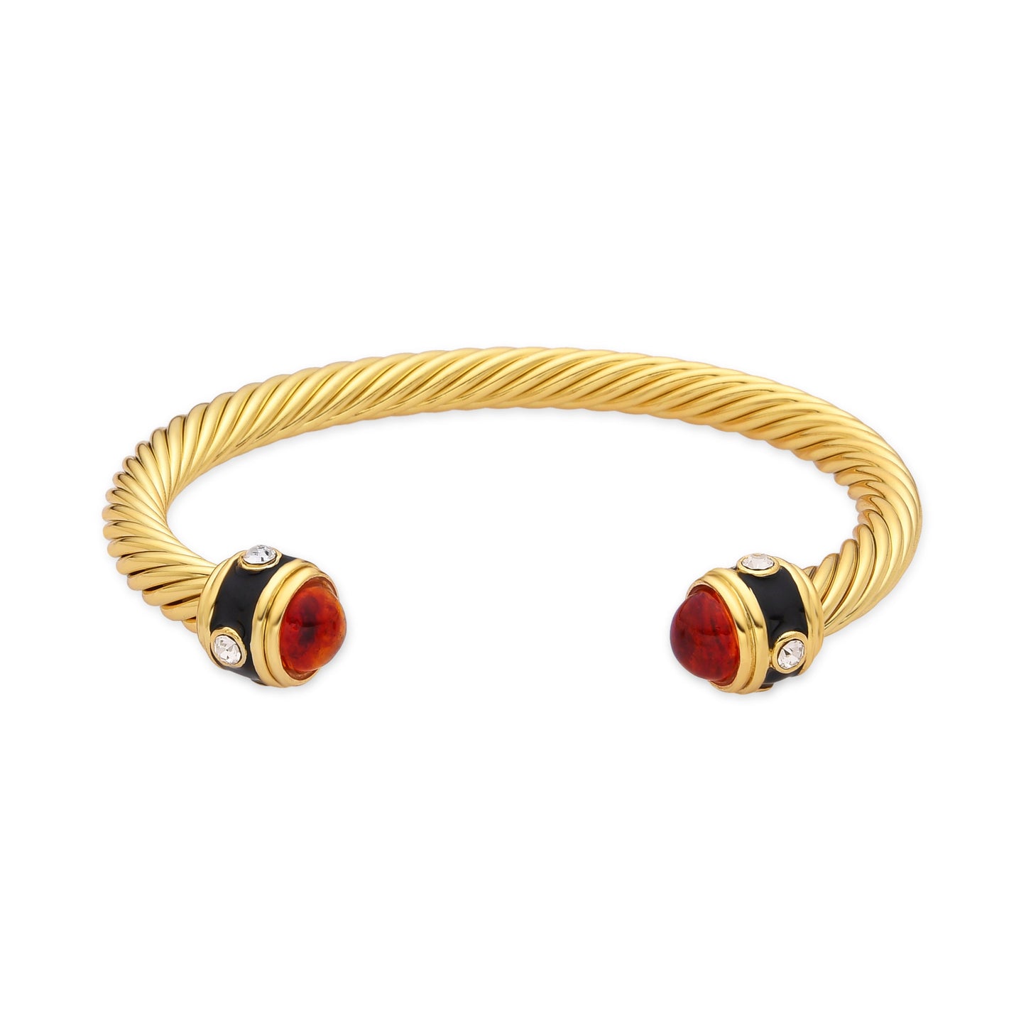 Pulsera con Resina Ambar acabado oro 18k - Overnya